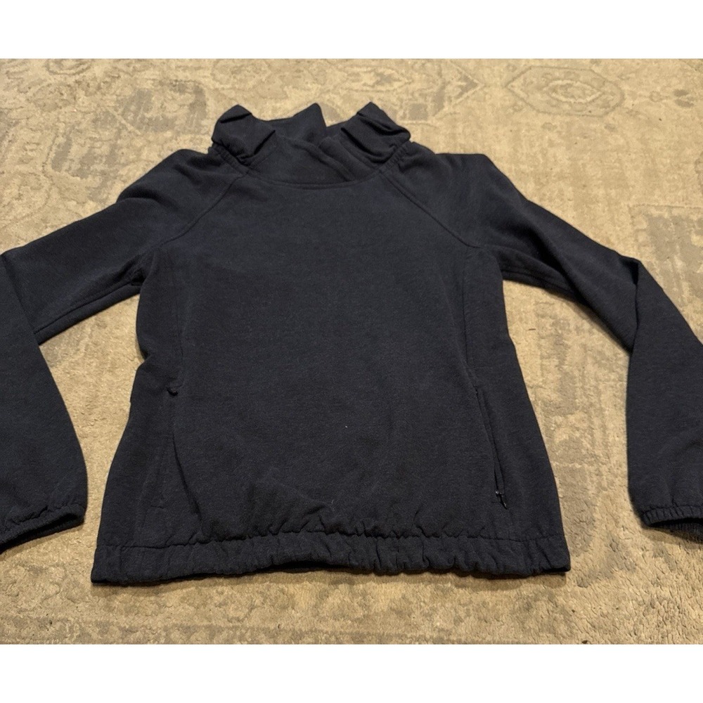 Lululemon Oversize Collar Sweatshirt  Blue‎ Womens Sz 4 Long Sleep